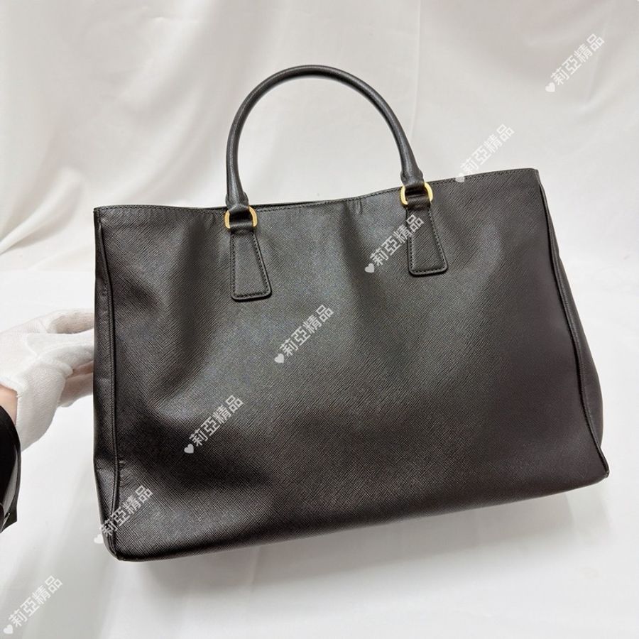 莉亞精品♡ Prada 黑色殺手包 手提 二手-3