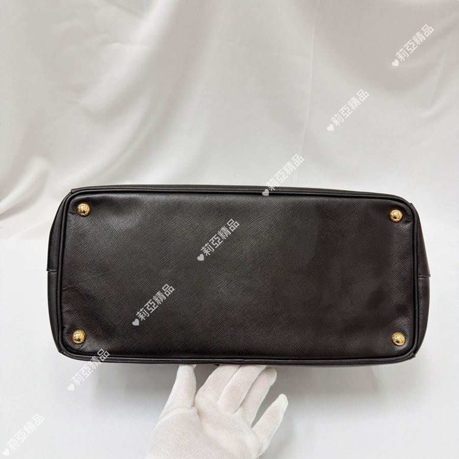 莉亞精品♡ Prada 黑色殺手包 手提 二手-6