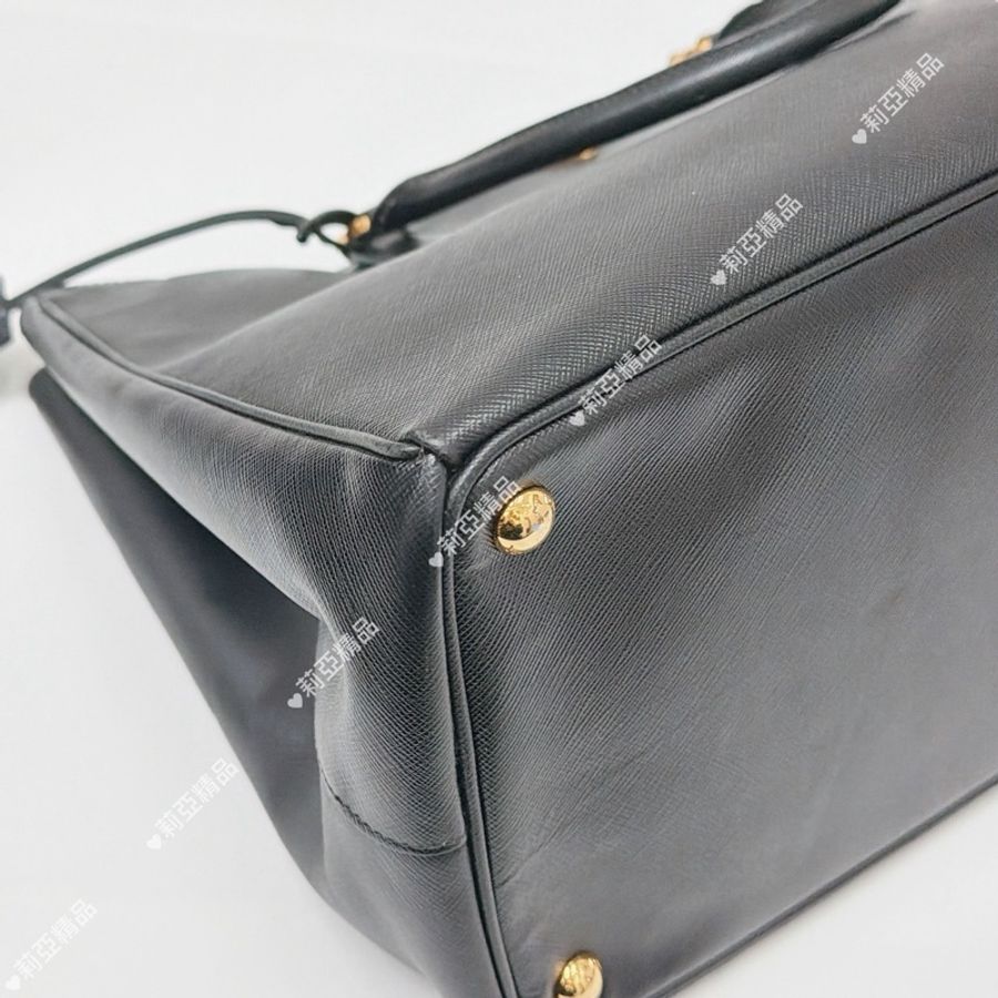 莉亞精品♡ Prada 黑色殺手包 手提 二手-8