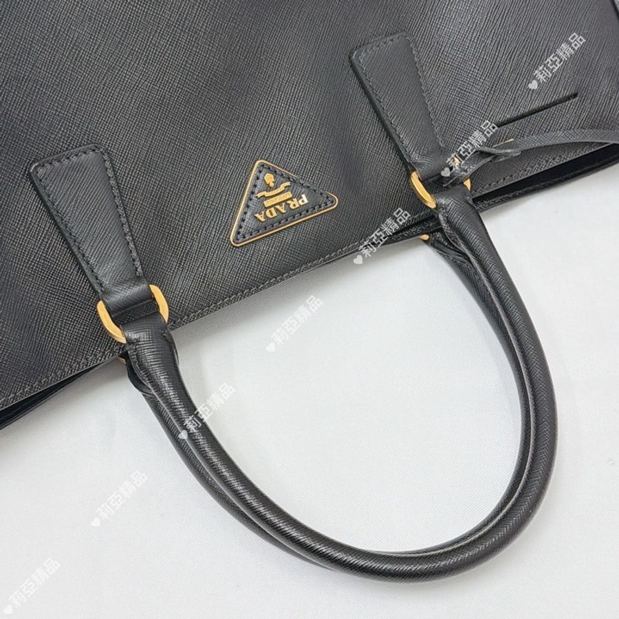 莉亞精品♡ Prada 黑色殺手包 手提 二手-11