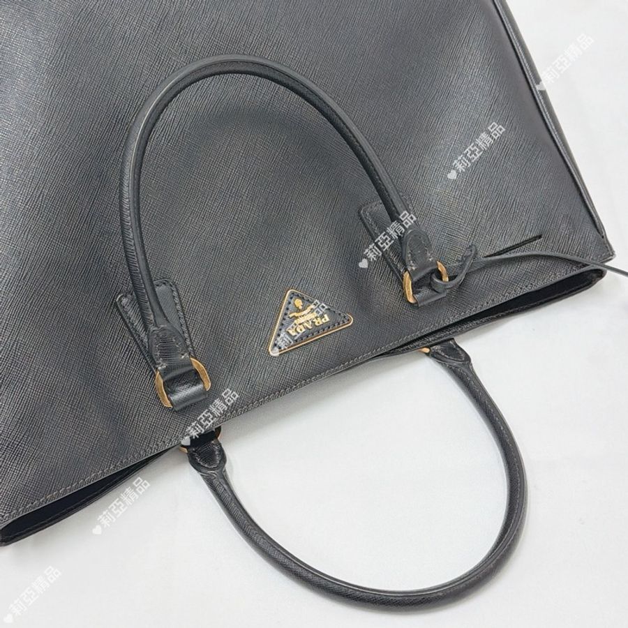 莉亞精品♡ Prada 黑色殺手包 手提 二手-12
