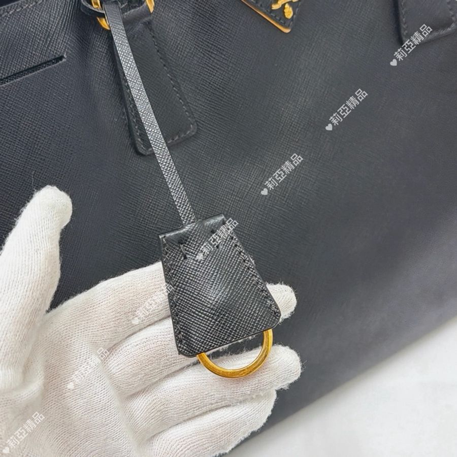 莉亞精品♡ Prada 黑色殺手包 手提 二手-14