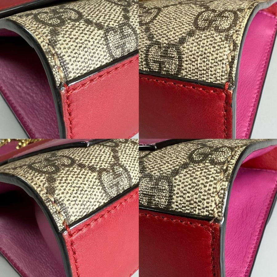 GUCCI 409487 紅拚老花月光寶盒包-9