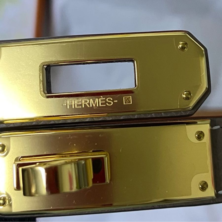 HERMES KELLY 18 ETOUPE /(大象灰金扣）-10