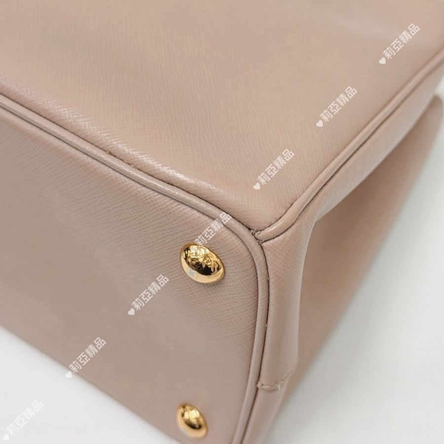 莉亞精品♡ Prada 藕粉殺手包 二手-8