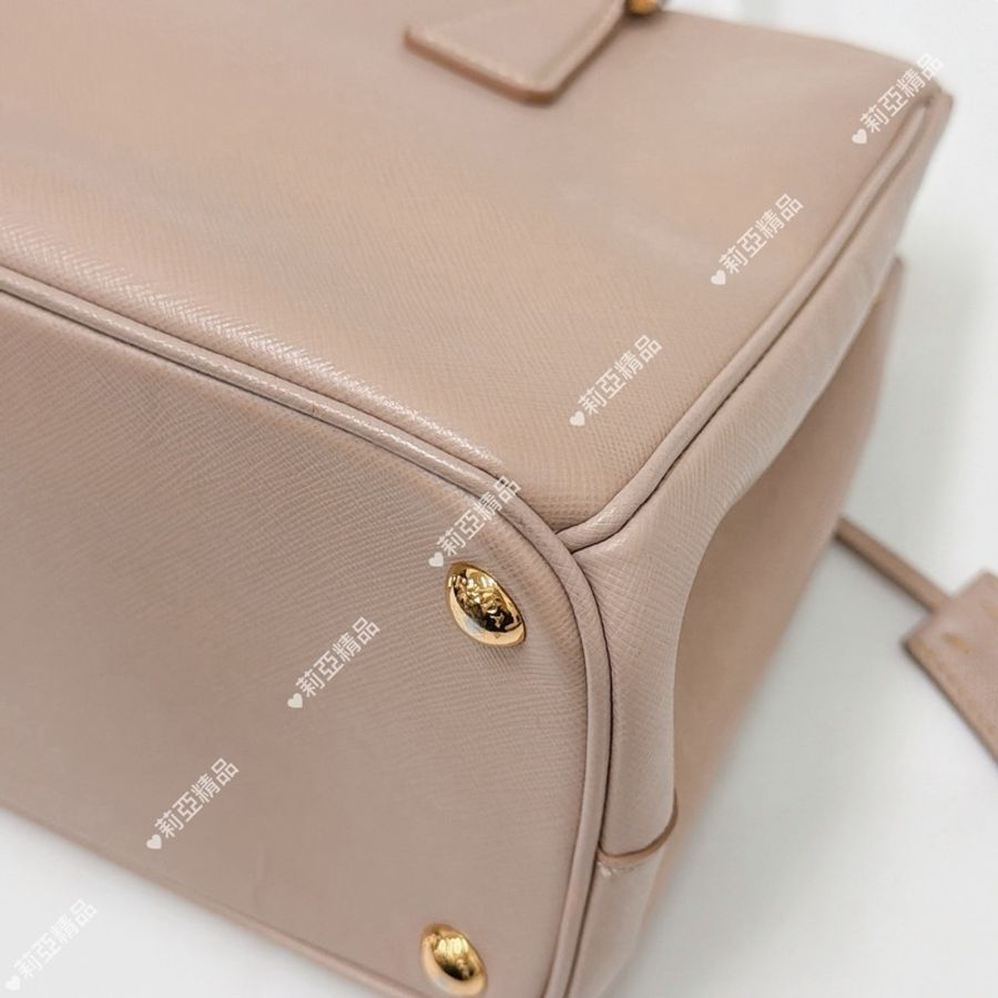 莉亞精品♡ Prada 藕粉殺手包 二手-9