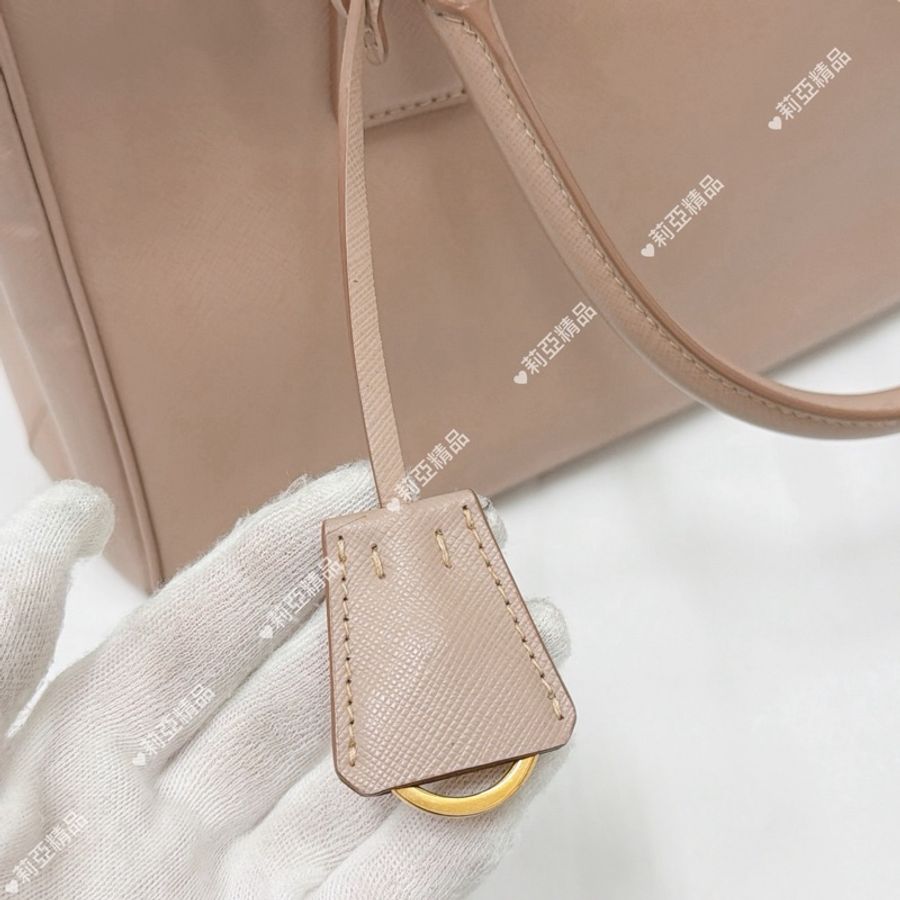 莉亞精品♡ Prada 藕粉殺手包 二手-14