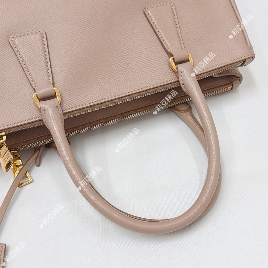 莉亞精品♡ Prada 藕粉殺手包 二手-21