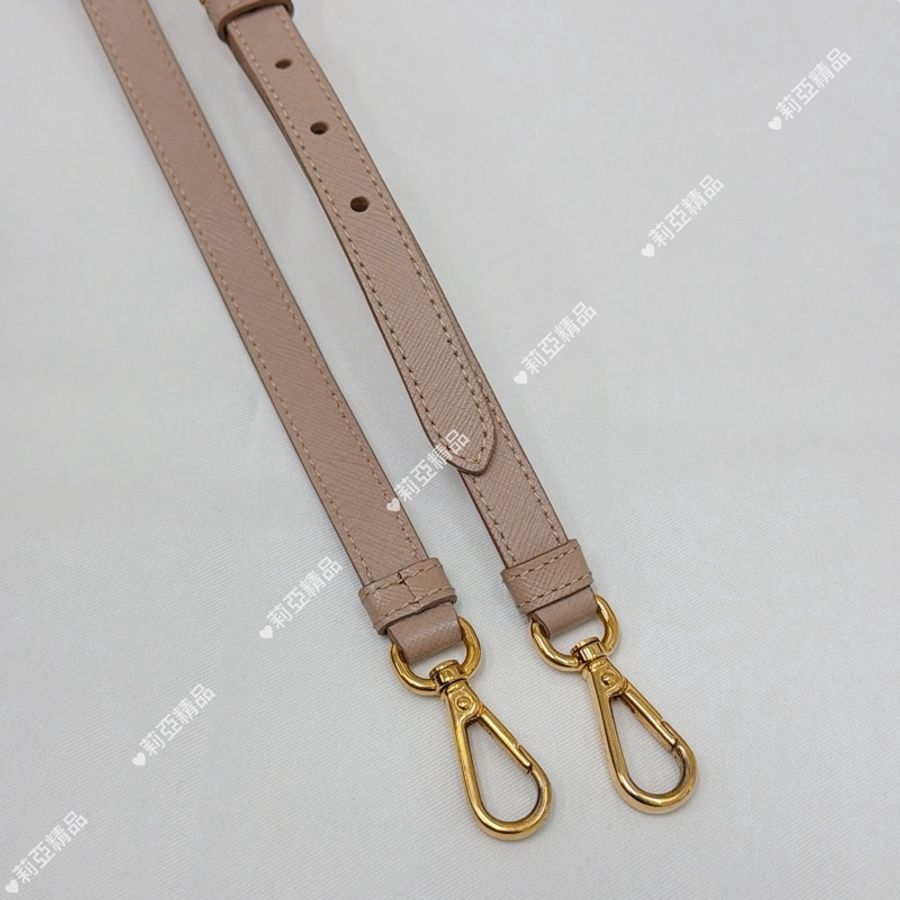 莉亞精品♡ Prada 藕粉殺手包 二手-26