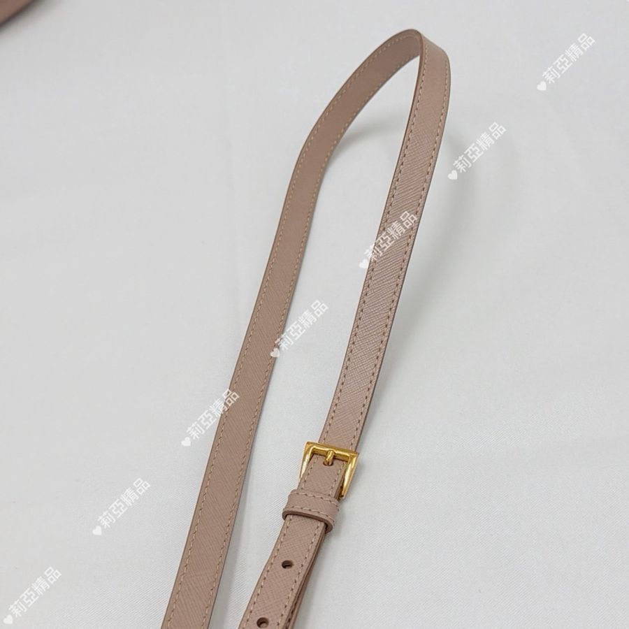 莉亞精品♡ Prada 藕粉殺手包 二手-27