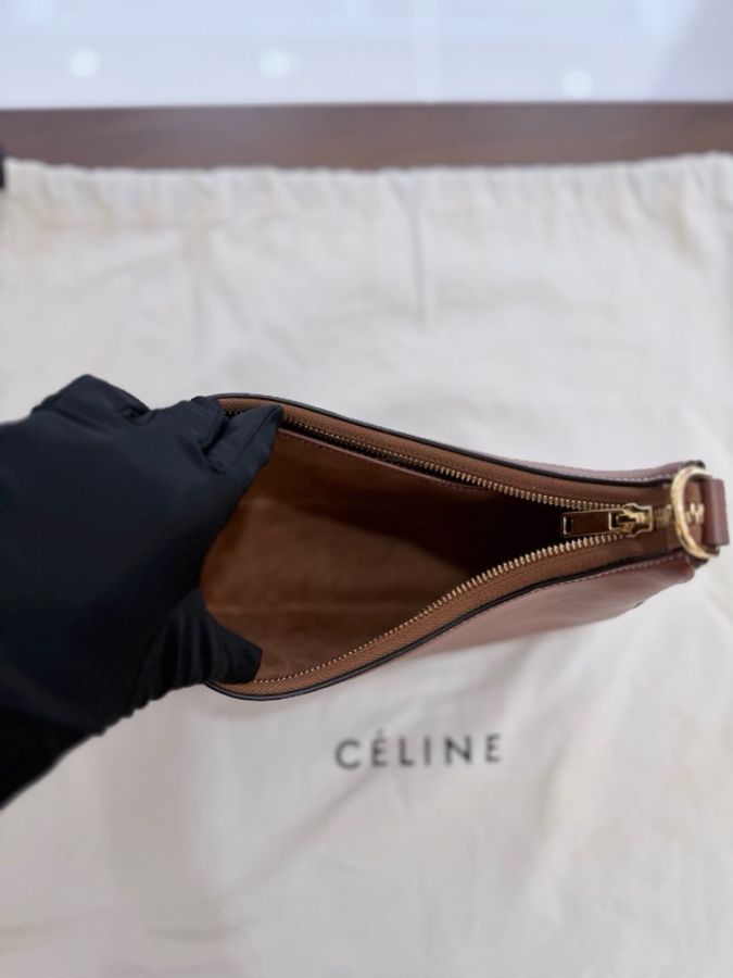 Celine 賽琳 焦糖色中號腋下包 AVA新款 Lisa同款-8