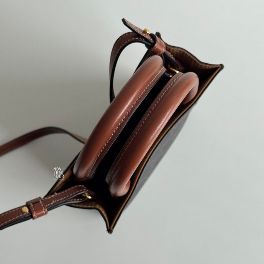 98新🆕 Celine 賽琳 Mini Cabas Vertical 老花迷你琴譜包-2