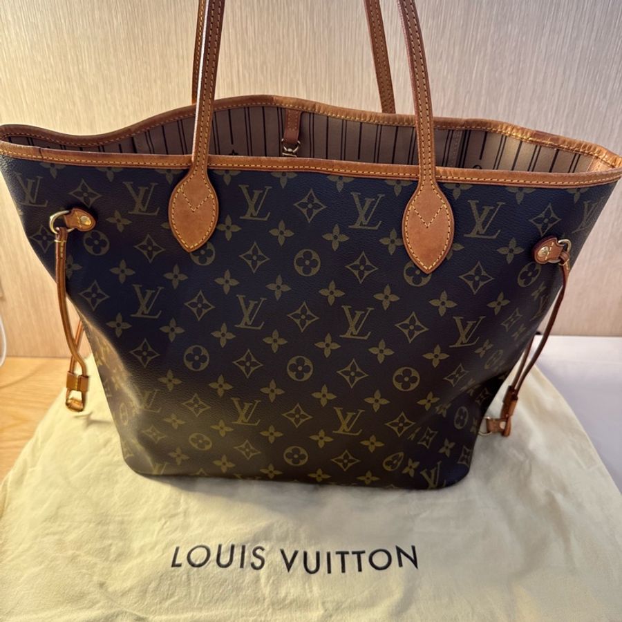 Louis Vuitton Neverfull MM 經典老花托特包 中號-5