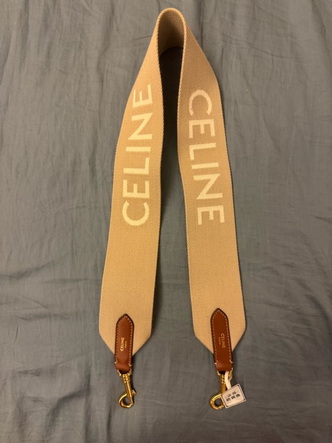 Celine 淡棕色 肩背帶 淺啡色背帶-0