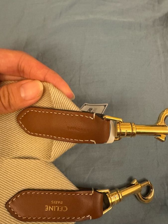 Celine 淡棕色 肩背帶 淺啡色背帶-2