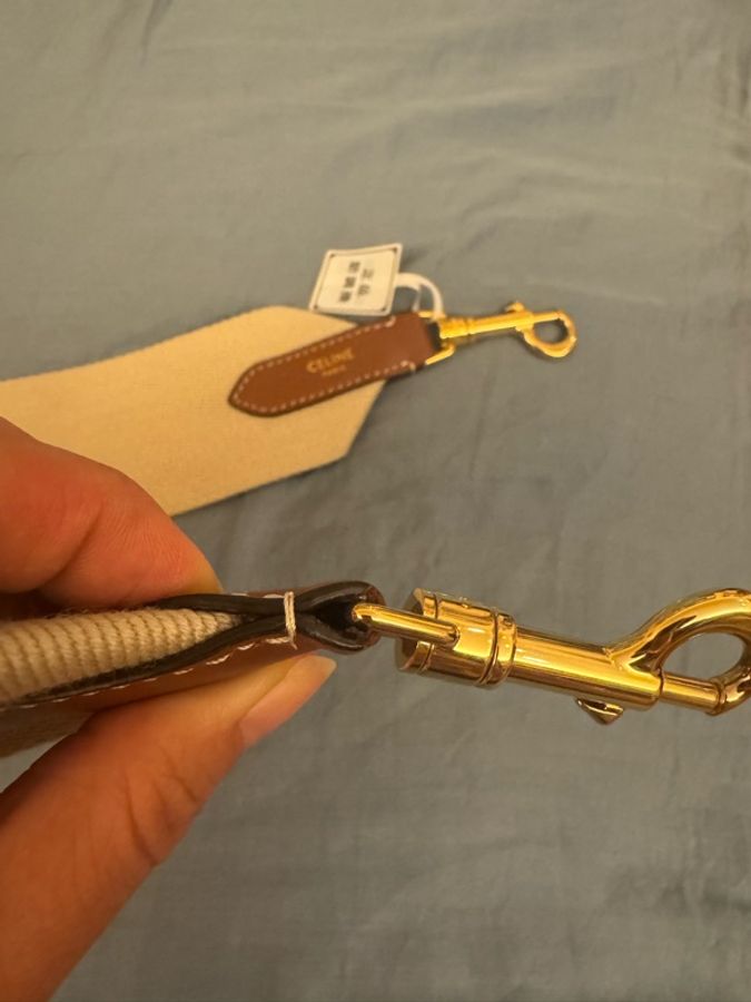 Celine 淡棕色 肩背帶 淺啡色背帶-6