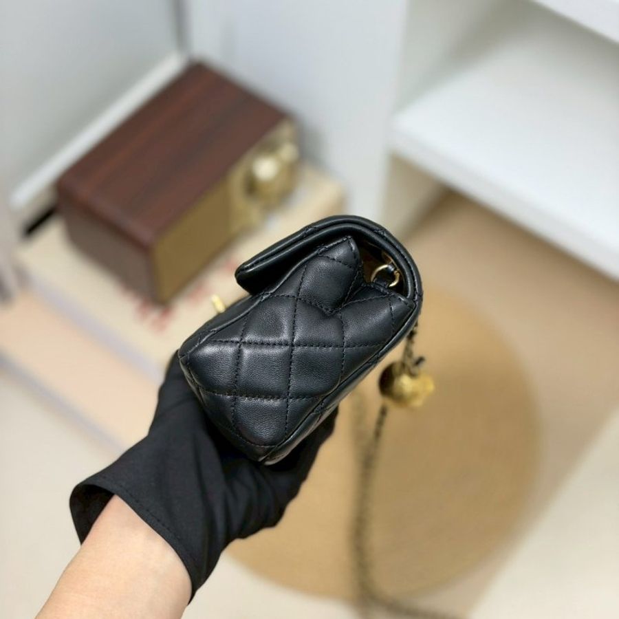 （天菜不必多說💛）🏷Chanel 香奈兒．金球 CF20 大Mini 經典口蓋包-3