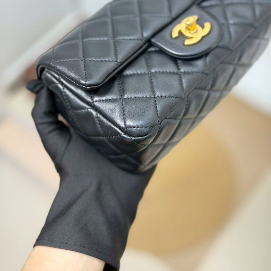 （天菜不必多說💛）🏷Chanel 香奈兒．金球 CF20 大Mini 經典口蓋包-4