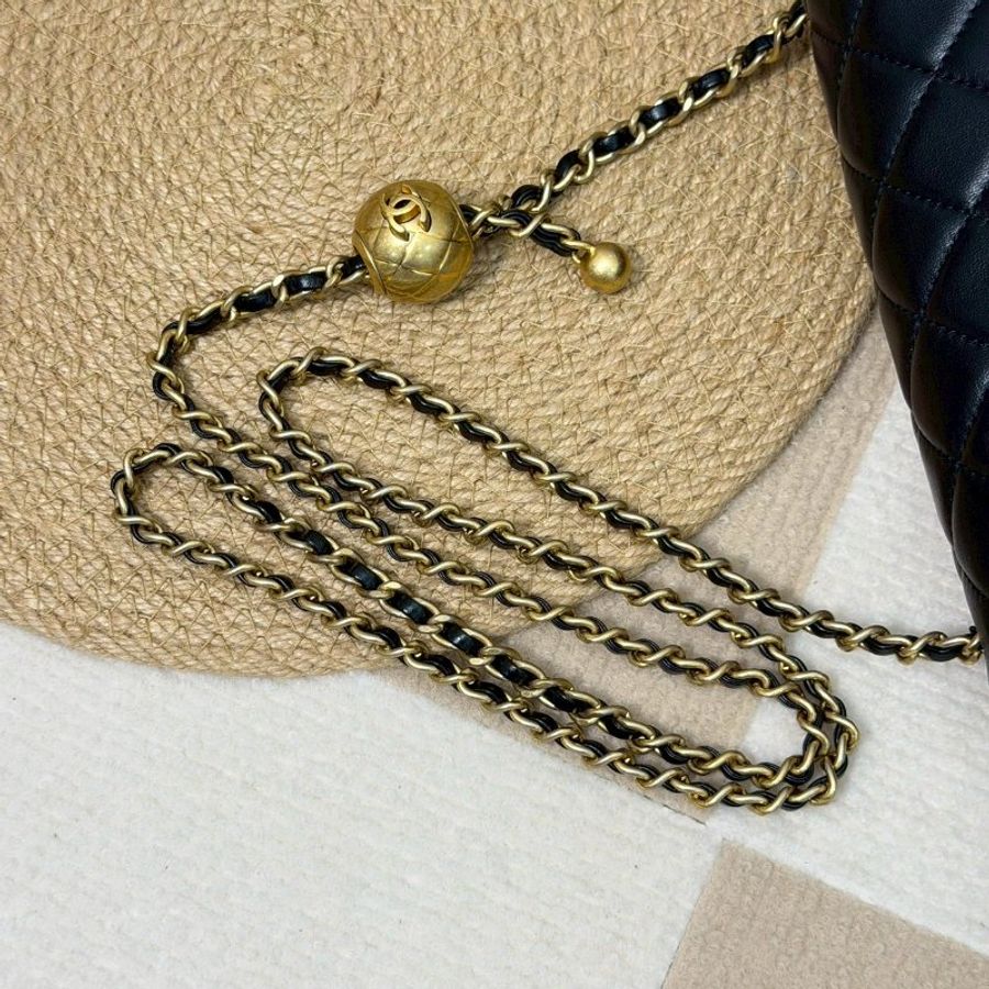 （天菜不必多說💛）🏷Chanel 香奈兒．金球 CF20 大Mini 經典口蓋包-24