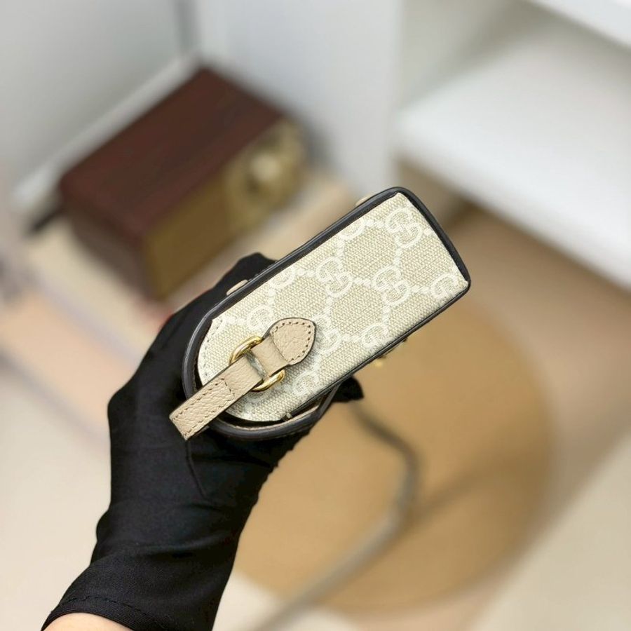 🏷Gucci 古馳.1955 Horsebit 馬銜釦橫式手機包-3