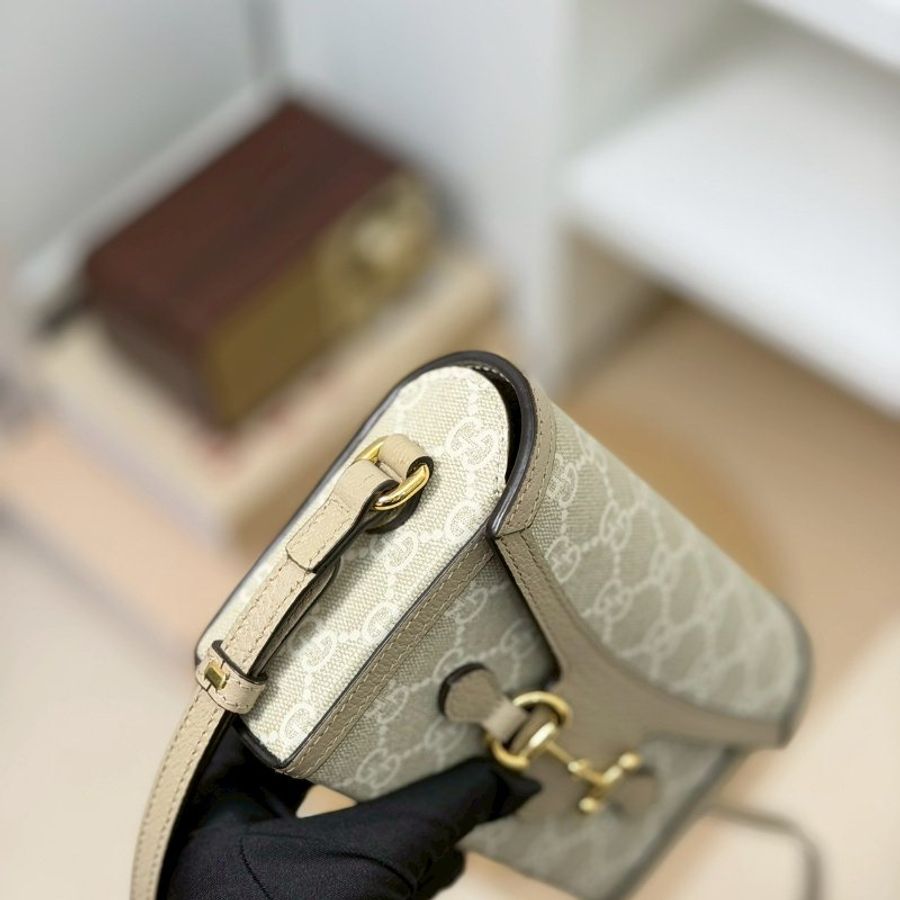 🏷Gucci 古馳.1955 Horsebit 馬銜釦橫式手機包-8