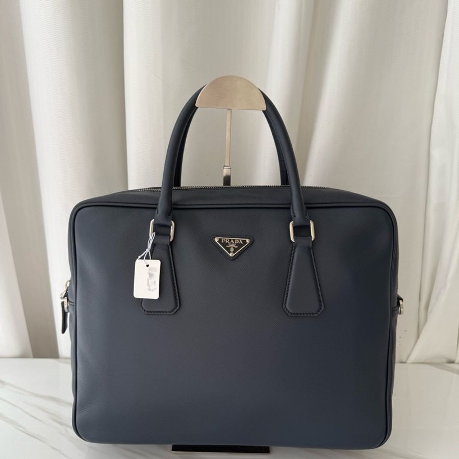 普拉達 Prada 藍色 正標 公文包-0
