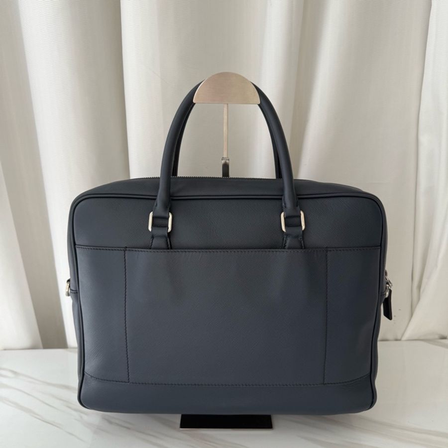 普拉達 Prada 藍色 正標 公文包-1