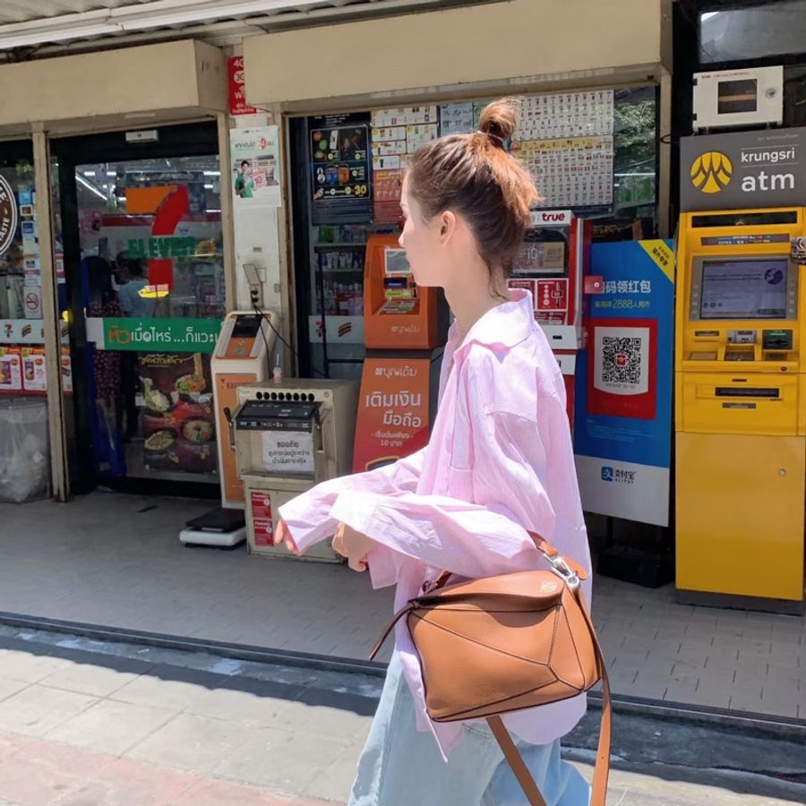 Loewe🇪🇸puzzle小號焦糖色🍮近新-5