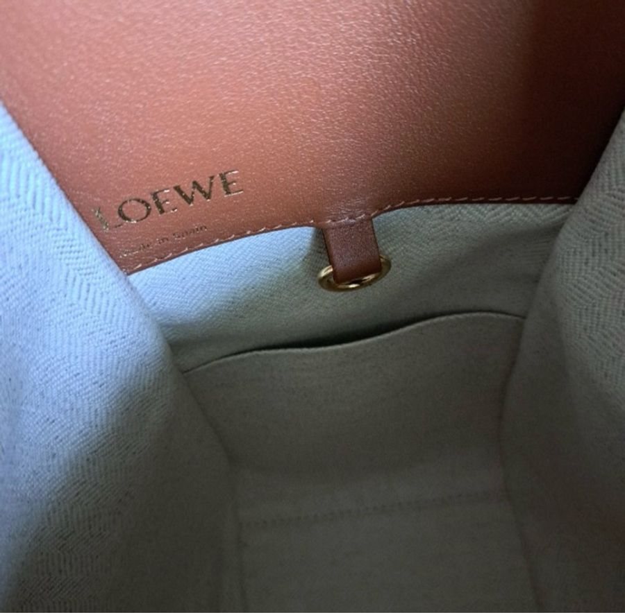 Loewe Hammock 拚色緹花吊床包-小款-9