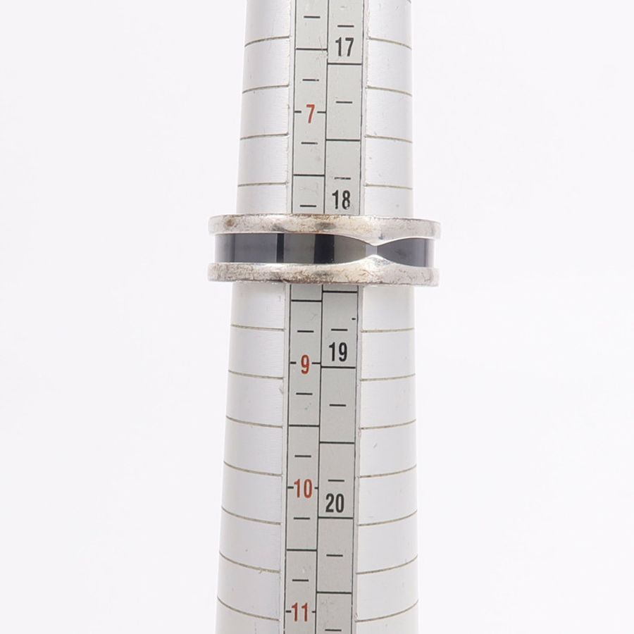BVLGARI 925純銀/陶瓷B.Zero1 Save the Children Ring戒指-10