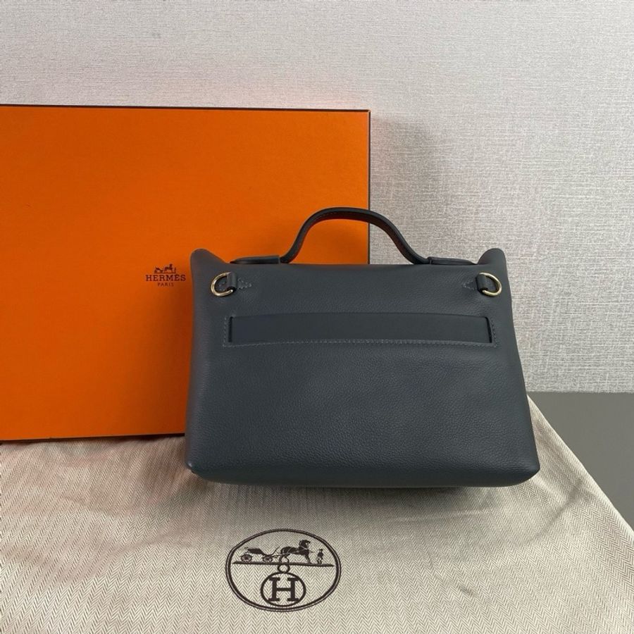 🐎Hermes愛馬仕|霧霾灰金扣2424mini|手提單肩斜挎包|99新 W刻-4