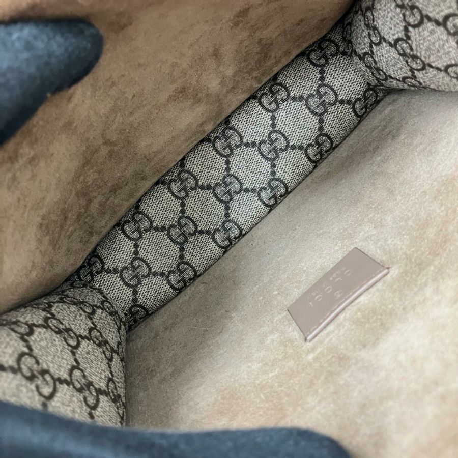 ☆ GUCCI 古馳 Beige, Brown Coated Canvas, Suede Leather Dionysus Chain Shoulder Bag 淺褐色, 啡色塗層帆布, 麂皮鏈條肩背包 421970-267012044-18