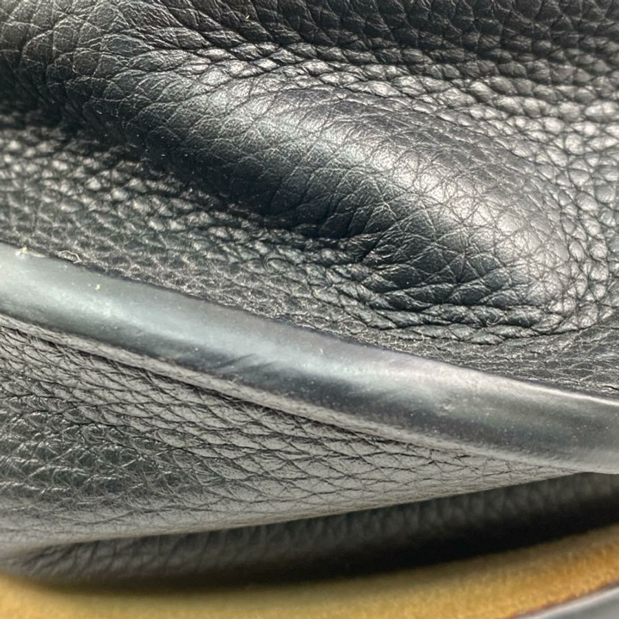 ☆ LOEWE 羅意威 Black And Brown Calfskin Gate Shoulder Bag 黑色和啡色小牛皮肩背包-267012143-6