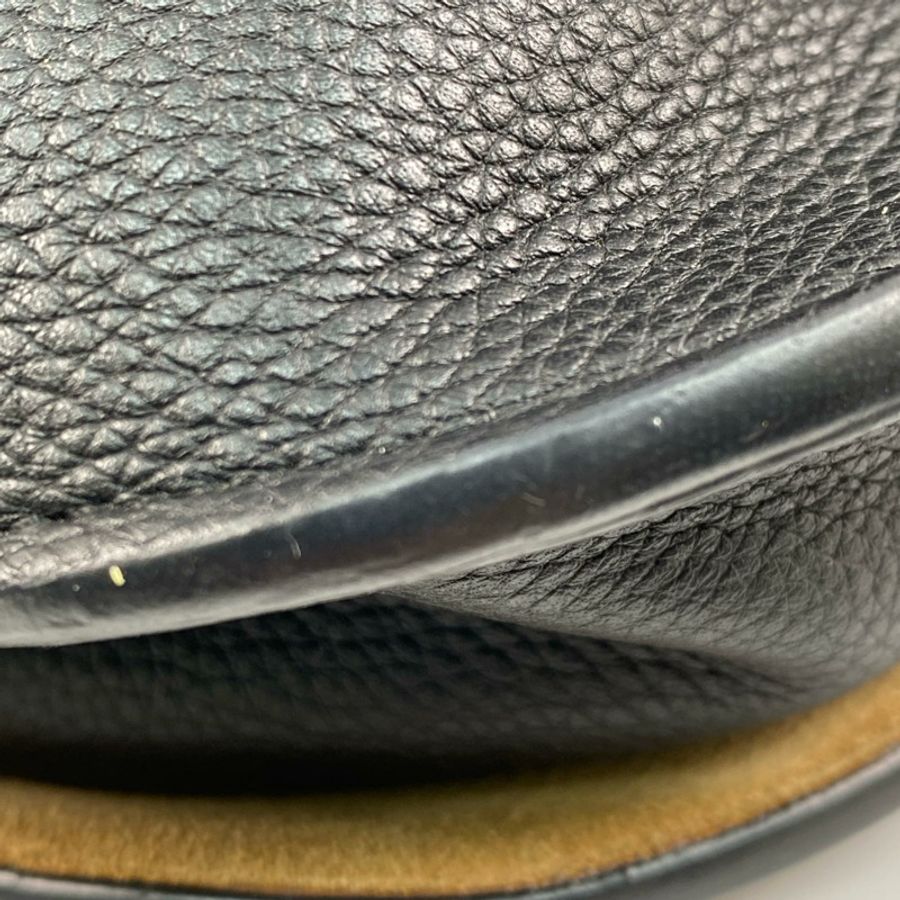 ☆ LOEWE 羅意威 Black And Brown Calfskin Gate Shoulder Bag 黑色和啡色小牛皮肩背包-267012143-7