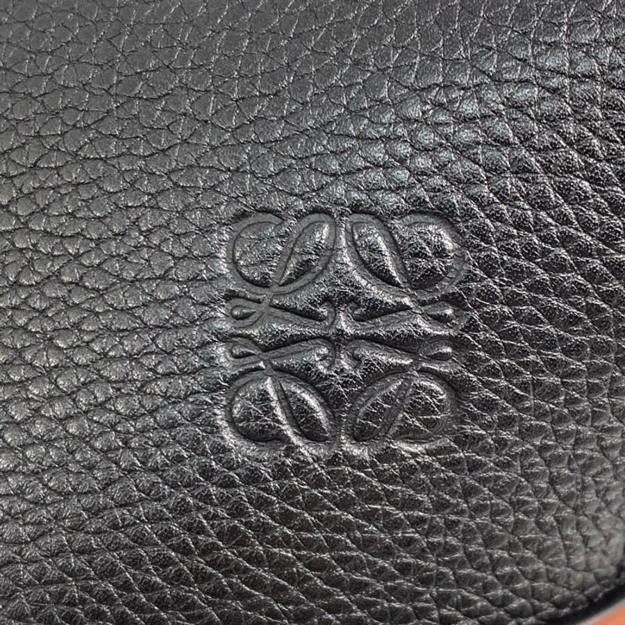 ☆ LOEWE 羅意威 Black And Brown Calfskin Gate Shoulder Bag 黑色和啡色小牛皮肩背包-267012143-14