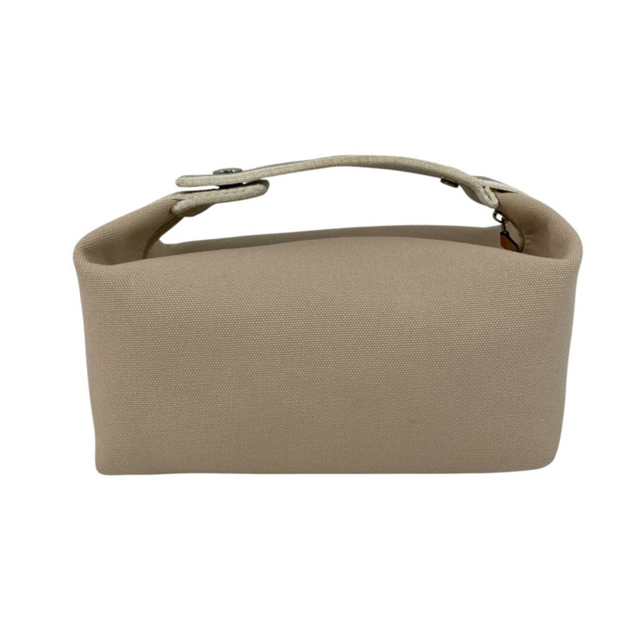 ☆ HERMES 愛馬仕 Beige Canvas Bride A Brac PM Handbag 淺褐色帆布手挽袋-267012124-1