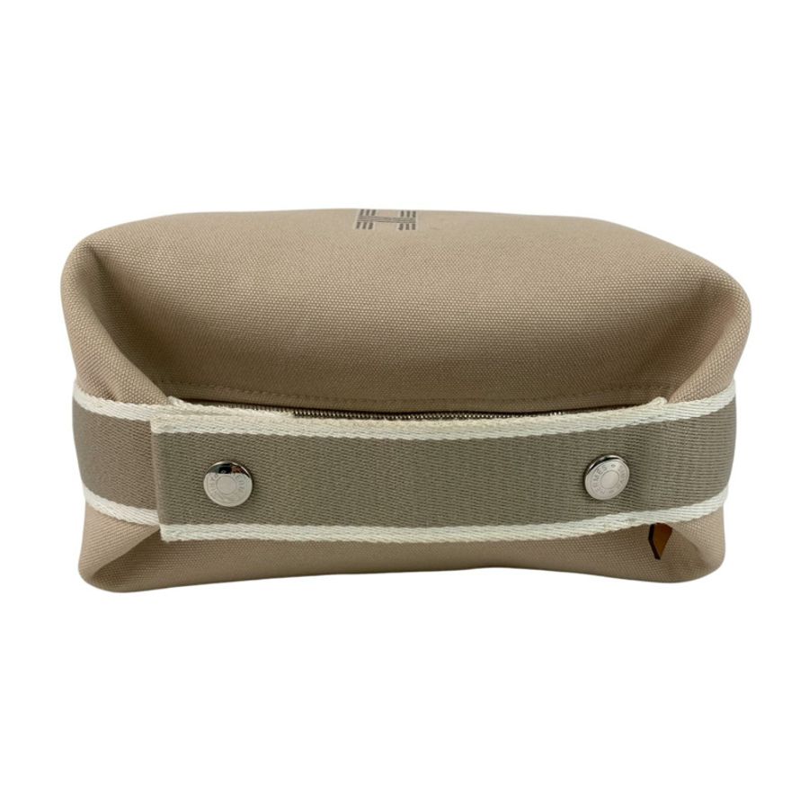 ☆ HERMES 愛馬仕 Beige Canvas Bride A Brac PM Handbag 淺褐色帆布手挽袋-267012124-11