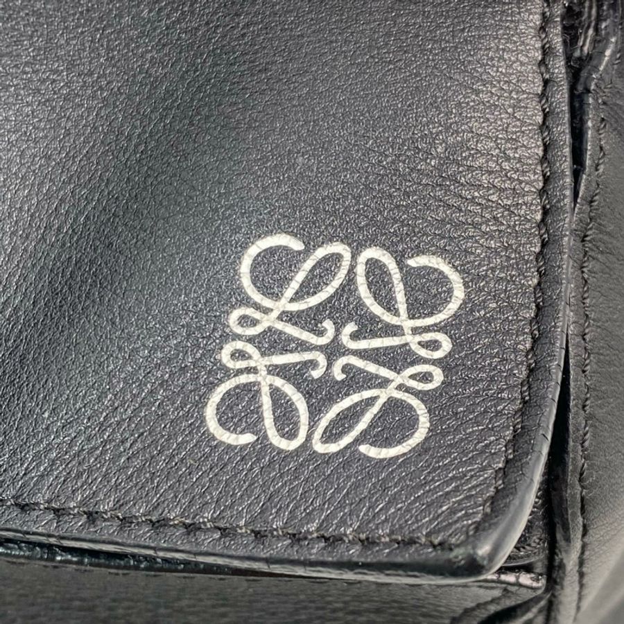 △ LOEWE 羅意威 Black Calfskin Puzzle 2 way bag 黑色小牛皮兩用袋-267012302-16