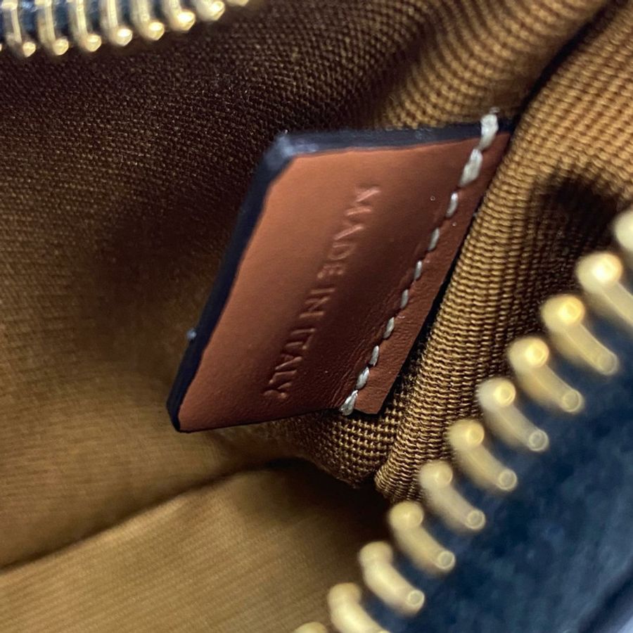 ☆ CELINE 思琳 Black Brown Coated Canvas Ava Triomphe Shoulder Bag 黑色啡色塗層帆布肩背包-267012412-17