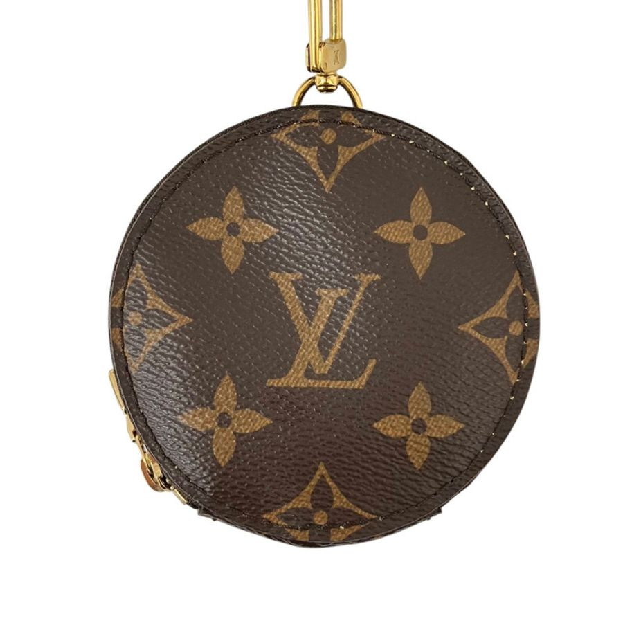 ☆ LOUIS VUITTON 路易·威登 Green Brown Canvas Coated Canvas With Pouch Shoulder Strap 綠色啡色帆布塗層帆布連小袋肩背帶-267012384-7