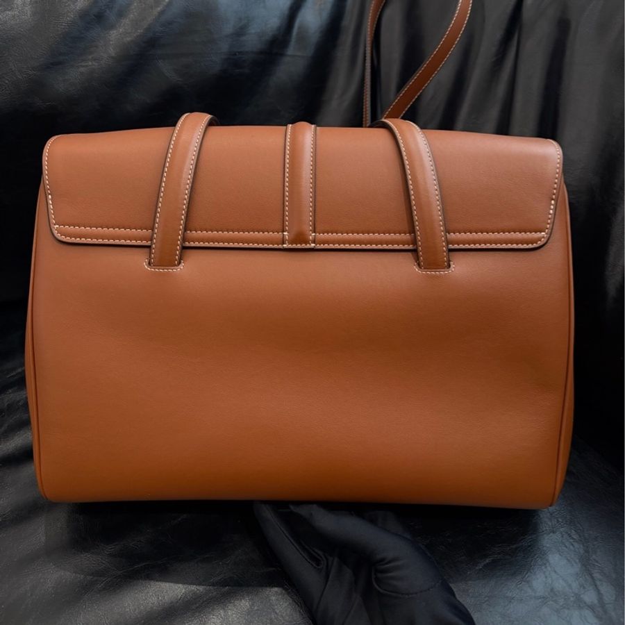 賽琳Celine Soft16中號棕色 焦糖色尺寸32×24×15-2