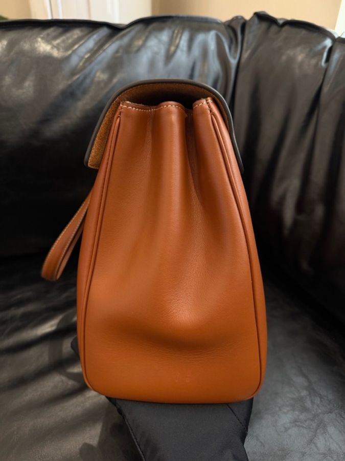 賽琳Celine Soft16中號棕色 焦糖色尺寸32×24×15-4