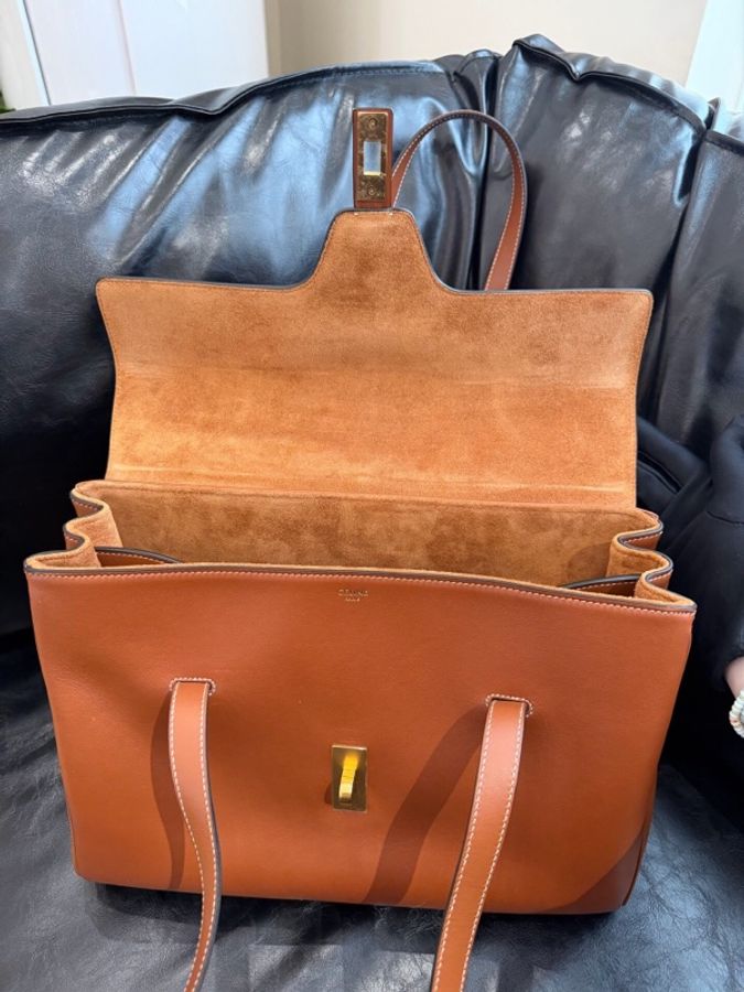 賽琳Celine Soft16中號棕色 焦糖色尺寸32×24×15-10