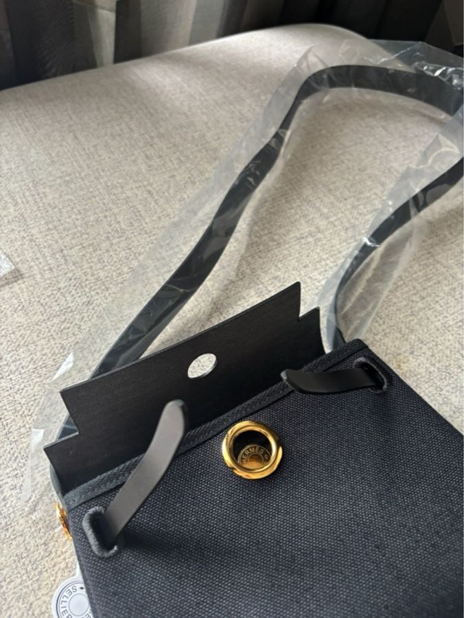 🧡 Hermès Mini Herbag|黑色 × 金扣|2026年5月購入-15