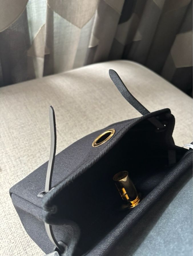 🧡 Hermès Mini Herbag|黑色 × 金扣|2026年5月購入-17
