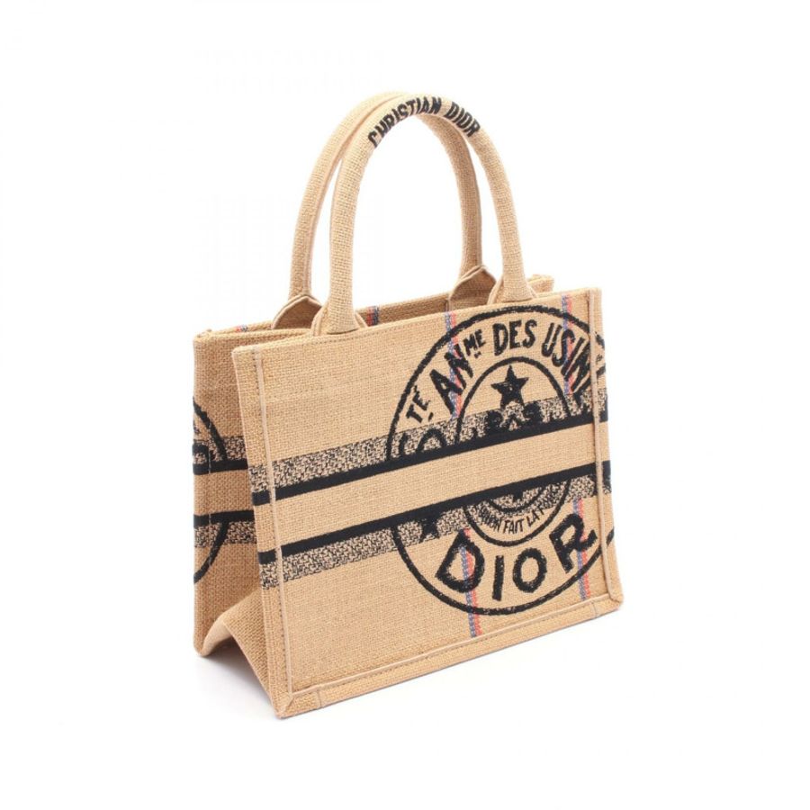 Christian Dior BOOK TOTE 小號 Union 手提包 M1296ZGSB 黃麻米色 多色-1