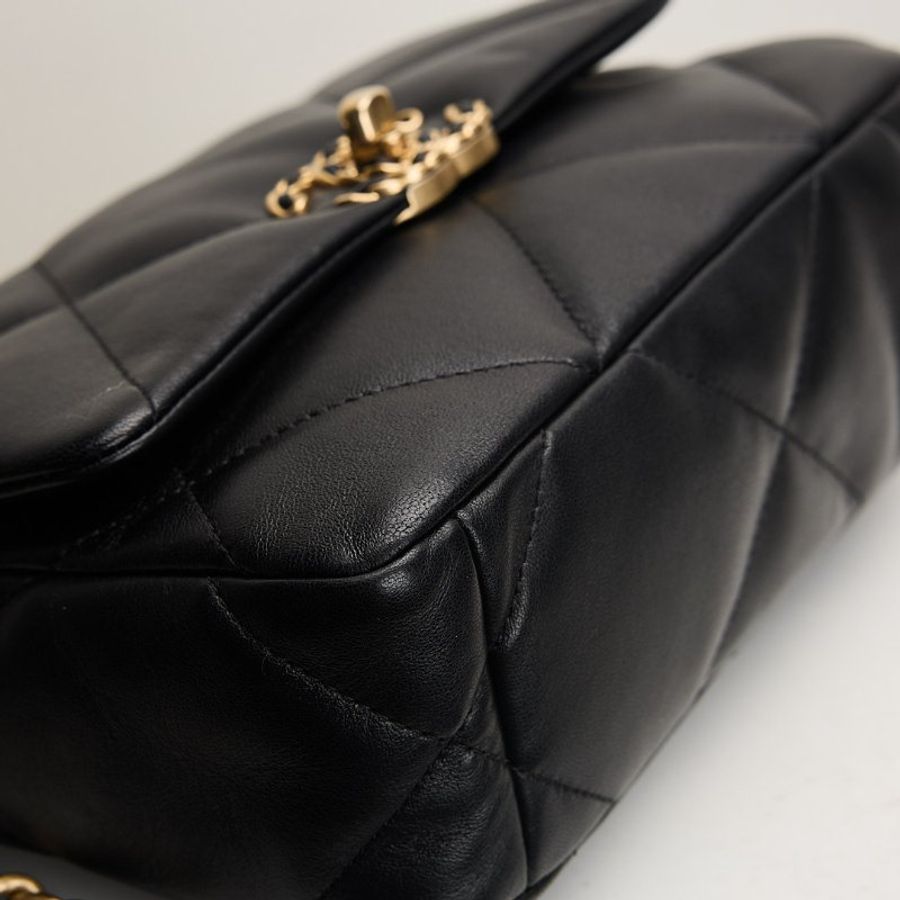 二手Chanel 19bag 小號黑金-6