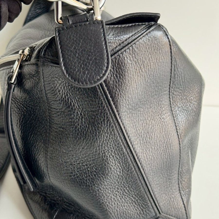 99新🆕 LOEWE 羅意威 Puzzle Medium 黑色銀釦-13