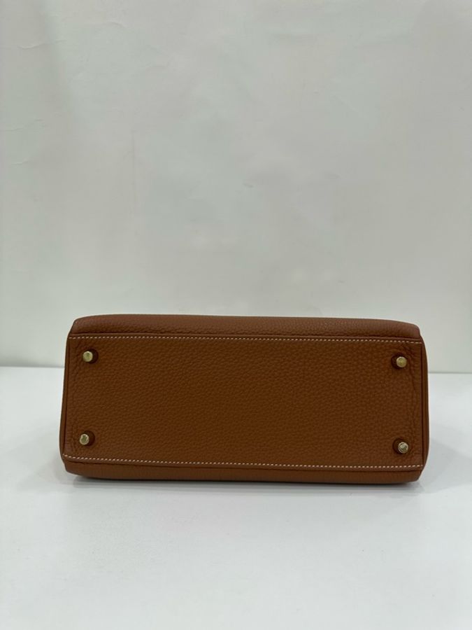 Hermes 愛馬仕 Kelly28金棕金扣 togo皮 A刻-5