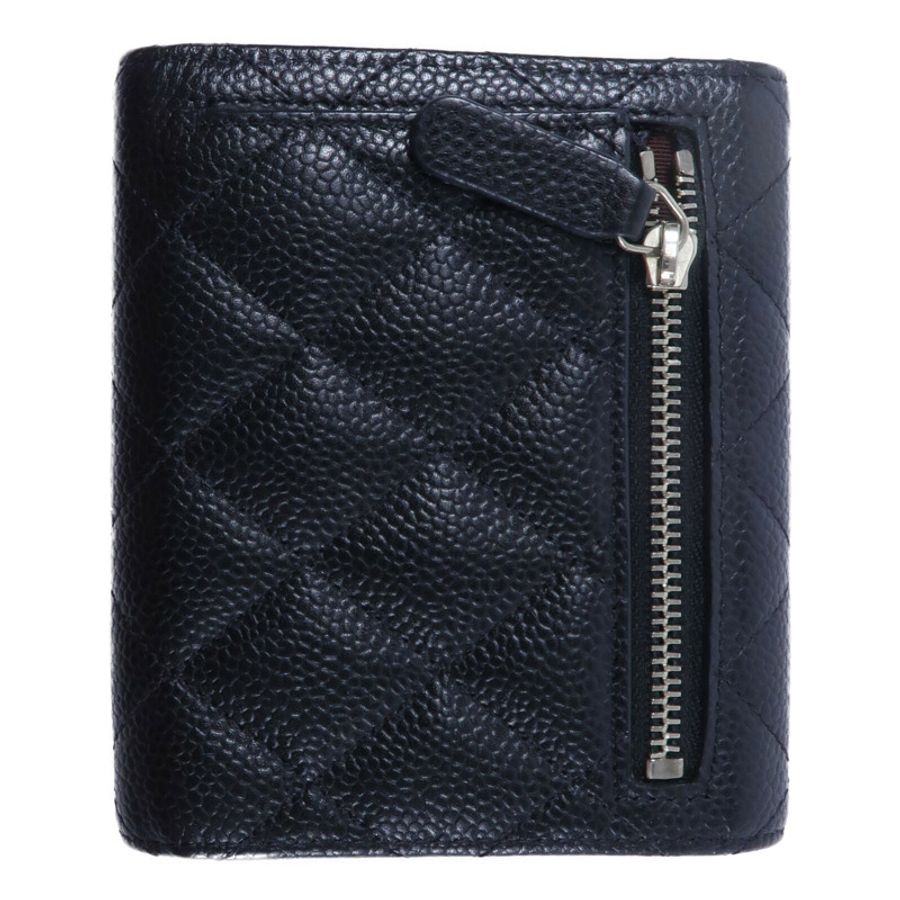 CHANEL 牛皮皮革Classic Small Flap Wallet銀包-1